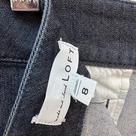 Loft a-line denim skirt. Size 8 - Picture 3 of 3